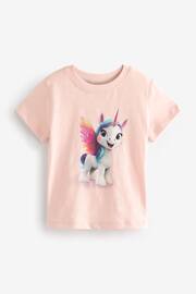 Pink Unicorn Short Sleeve T-Shirt (3mths-7yrs) - Image 5 of 7