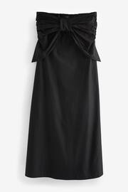 Black Bow Bandeau Midi Dress - Image 5 of 6