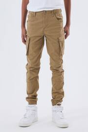 Name It Natural Name It Boys Natural Cargo Trousers - Image 1 of 6