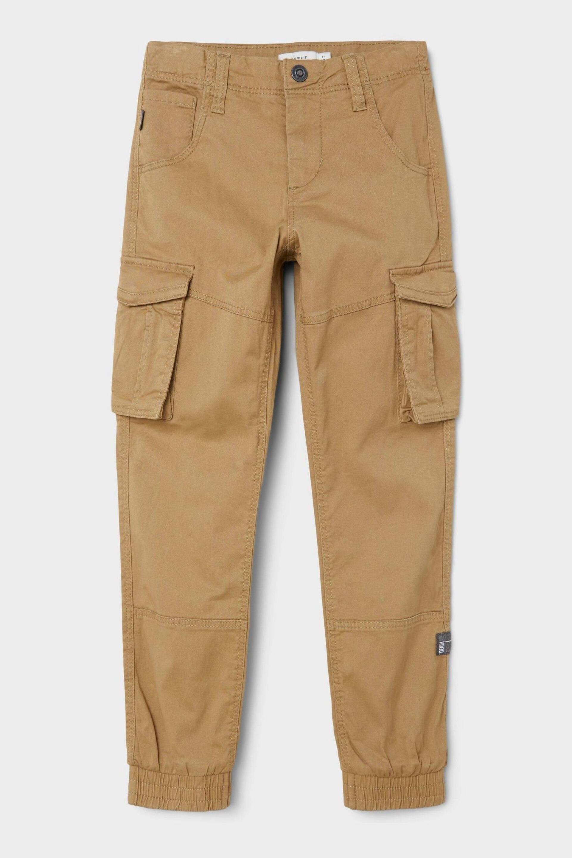 Name It Natural Name It Boys Natural Cargo Trousers - Image 3 of 6