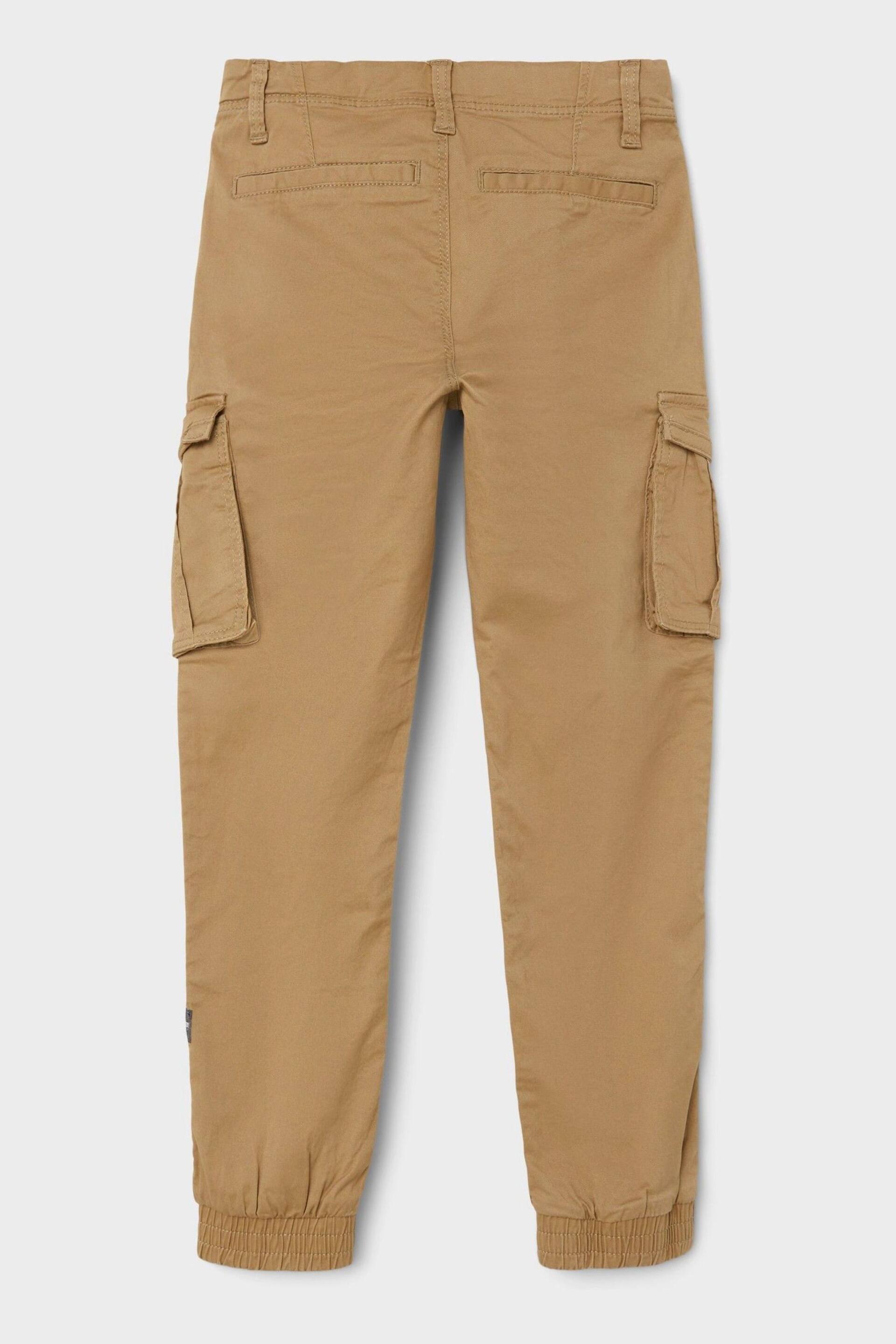 Name It Natural Name It Boys Natural Cargo Trousers - Image 4 of 6