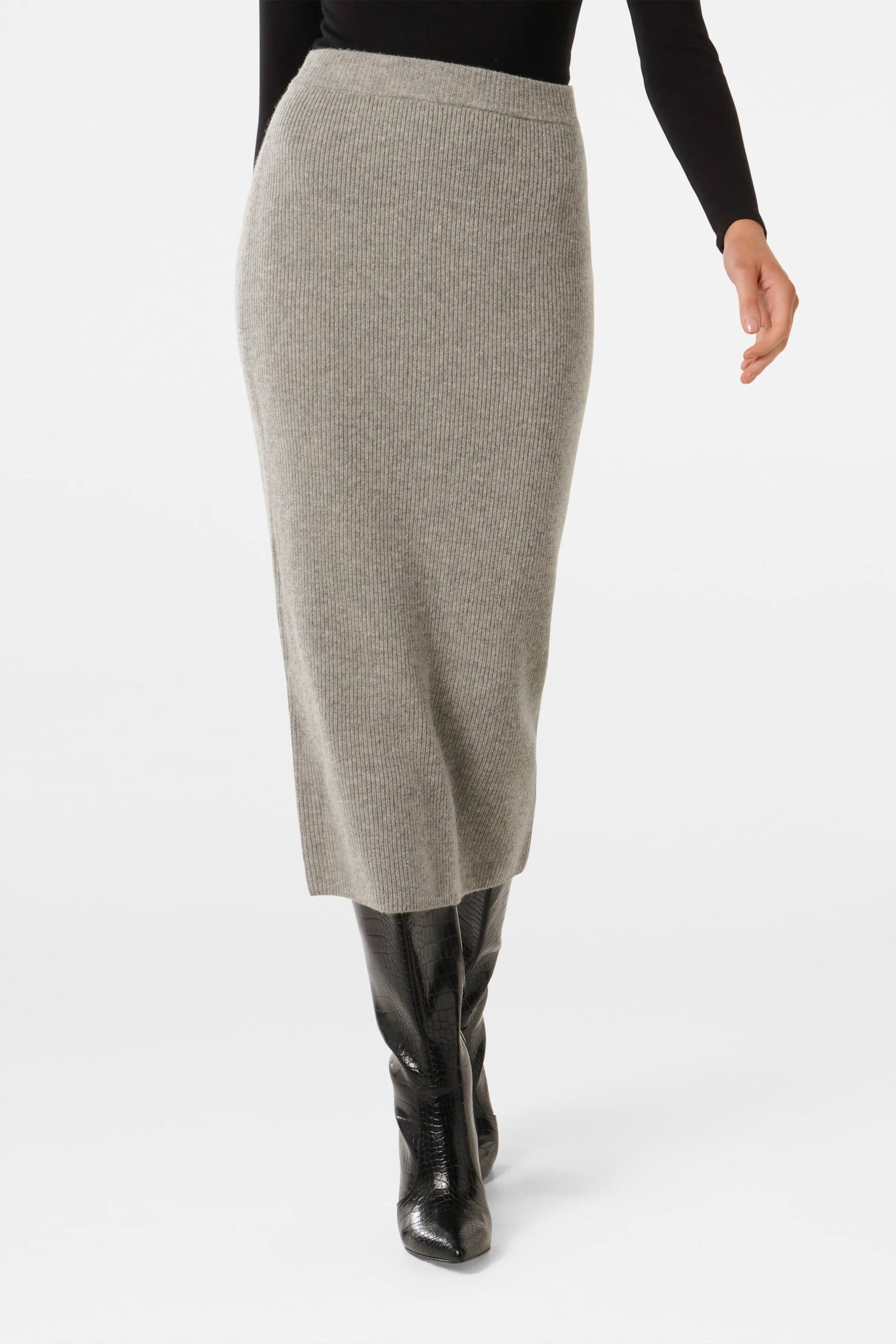 Forever New Grey Erin Knit Skirt - Image 2 of 5
