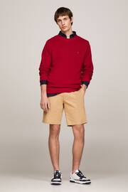 Tommy Hilfiger Red Chain Ridge Structure Sweater - Image 2 of 6