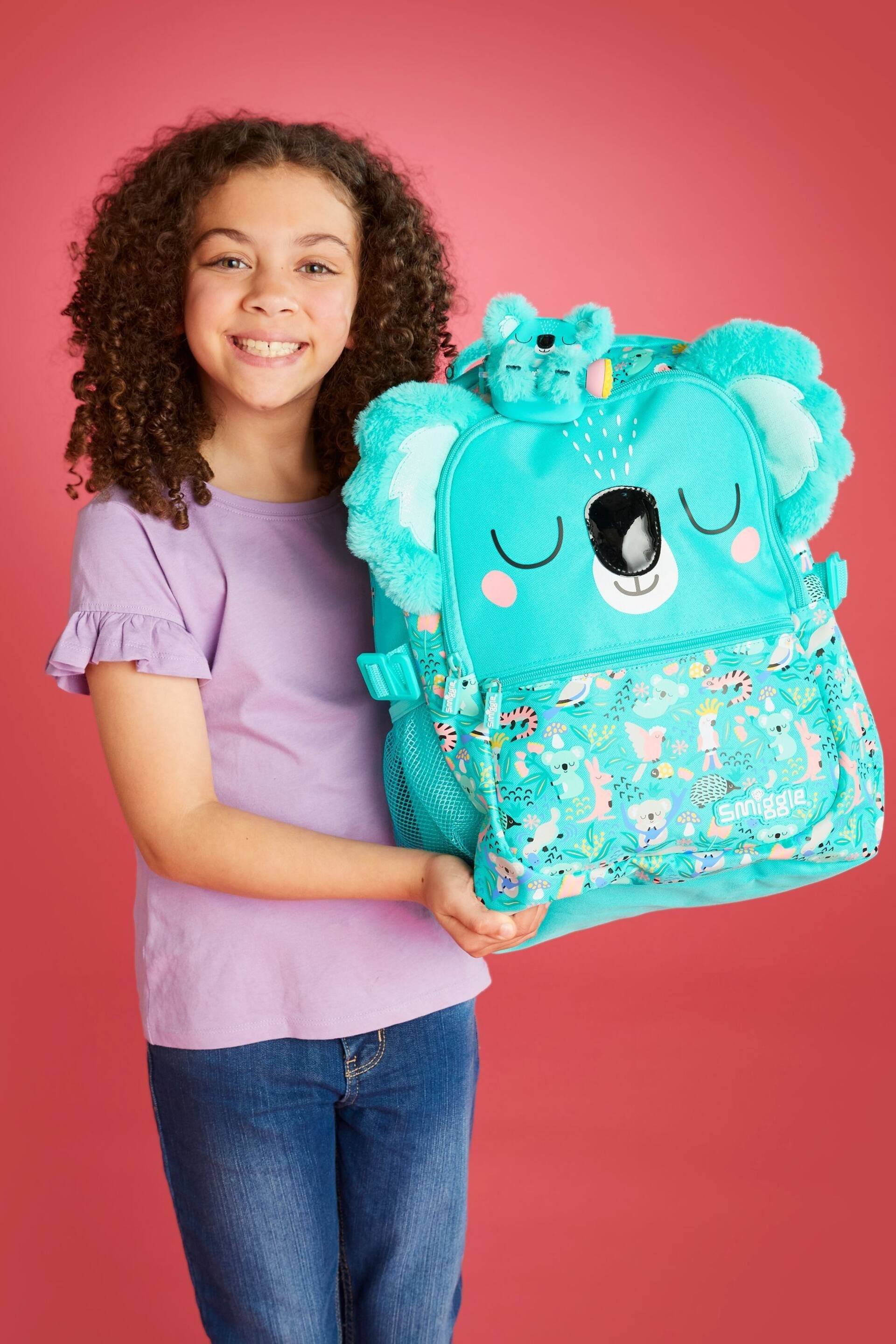 Smiggle Blue Hi There Classic Attach Backpack - Image 1 of 5