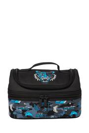 Smiggle Black Hi There Double Decker Lunchbox - Image 1 of 3