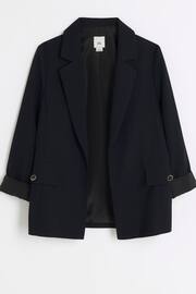 River Island Black Girls Rolled Sleeve Blazer - Image 1 of 3