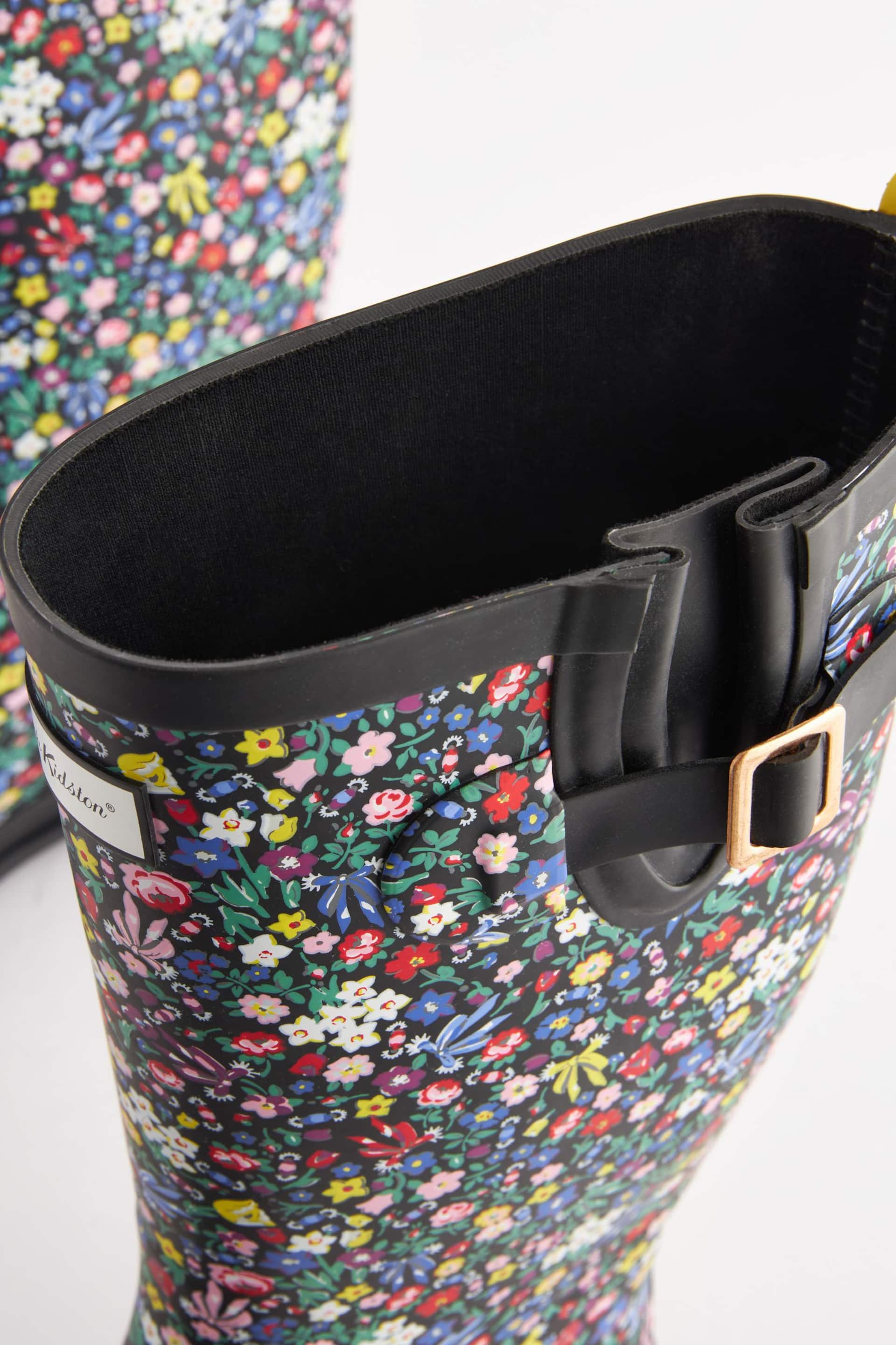 Cath Kidston Black Ditsy Floral Tall Wellies - Image 6 of 7