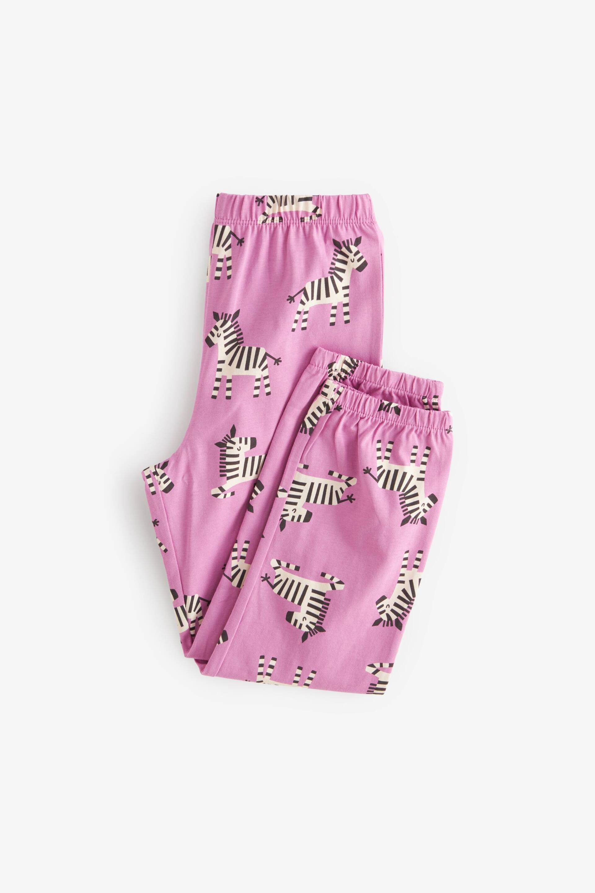 Purple Zebra Joggers Pyjamas 3 Pack (3-16yrs) - Image 10 of 12