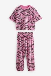 Purple Zebra Joggers Pyjamas 3 Pack (3-16yrs) - Image 2 of 12