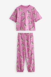 Purple Zebra Joggers Pyjamas 3 Pack (3-16yrs) - Image 3 of 12