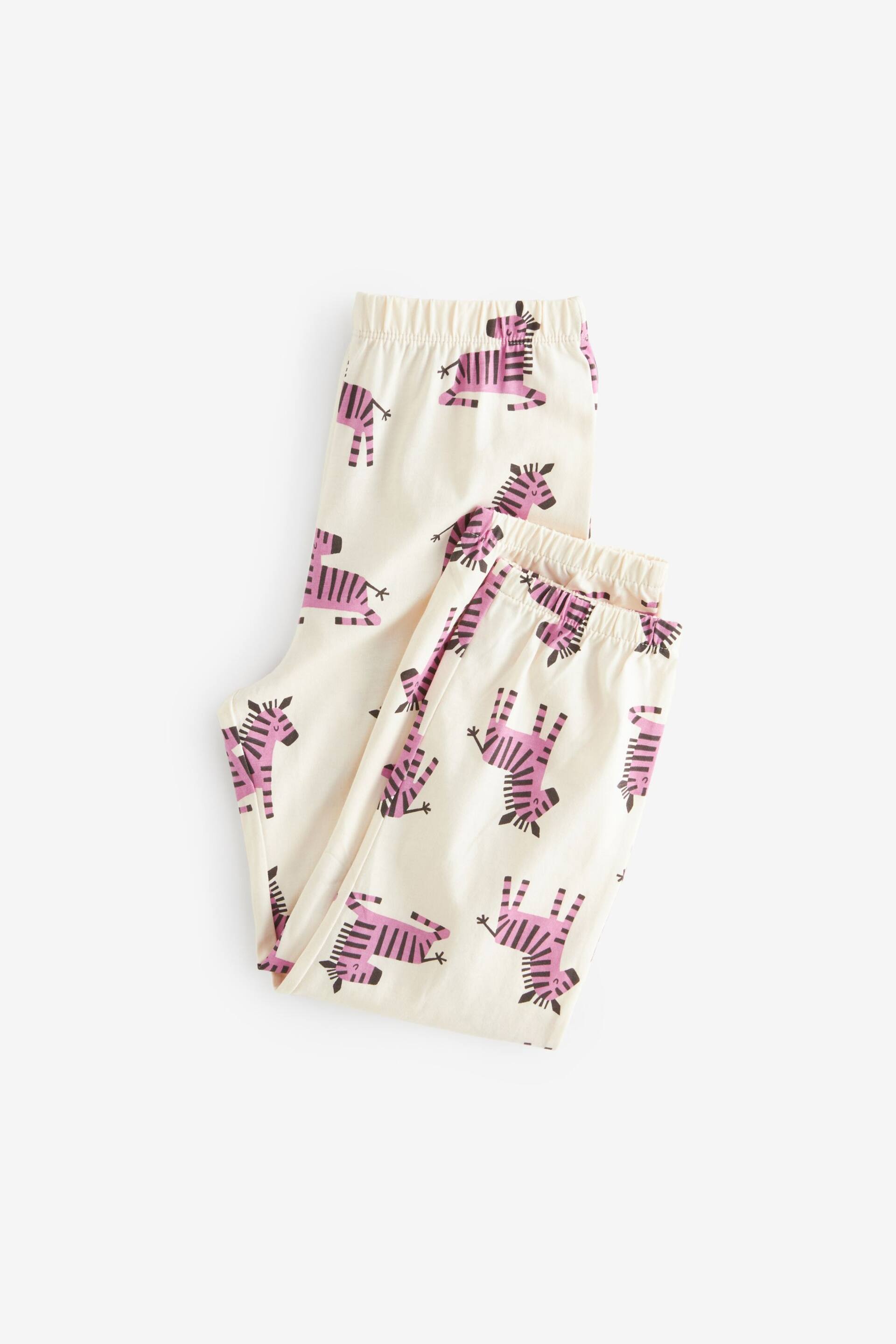 Purple Zebra Joggers Pyjamas 3 Pack (3-16yrs) - Image 9 of 12