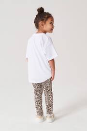 River Island White Mini Girls Trio Heart Leggings Set - Image 2 of 7