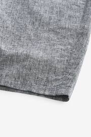 Grey Linen Viscose Shorts - Image 6 of 9