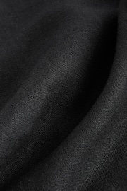 Black Linen Viscose Shorts - Image 8 of 10
