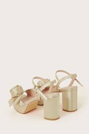 Monsoon Gold Rosette Platform Heels - Image 3 of 3