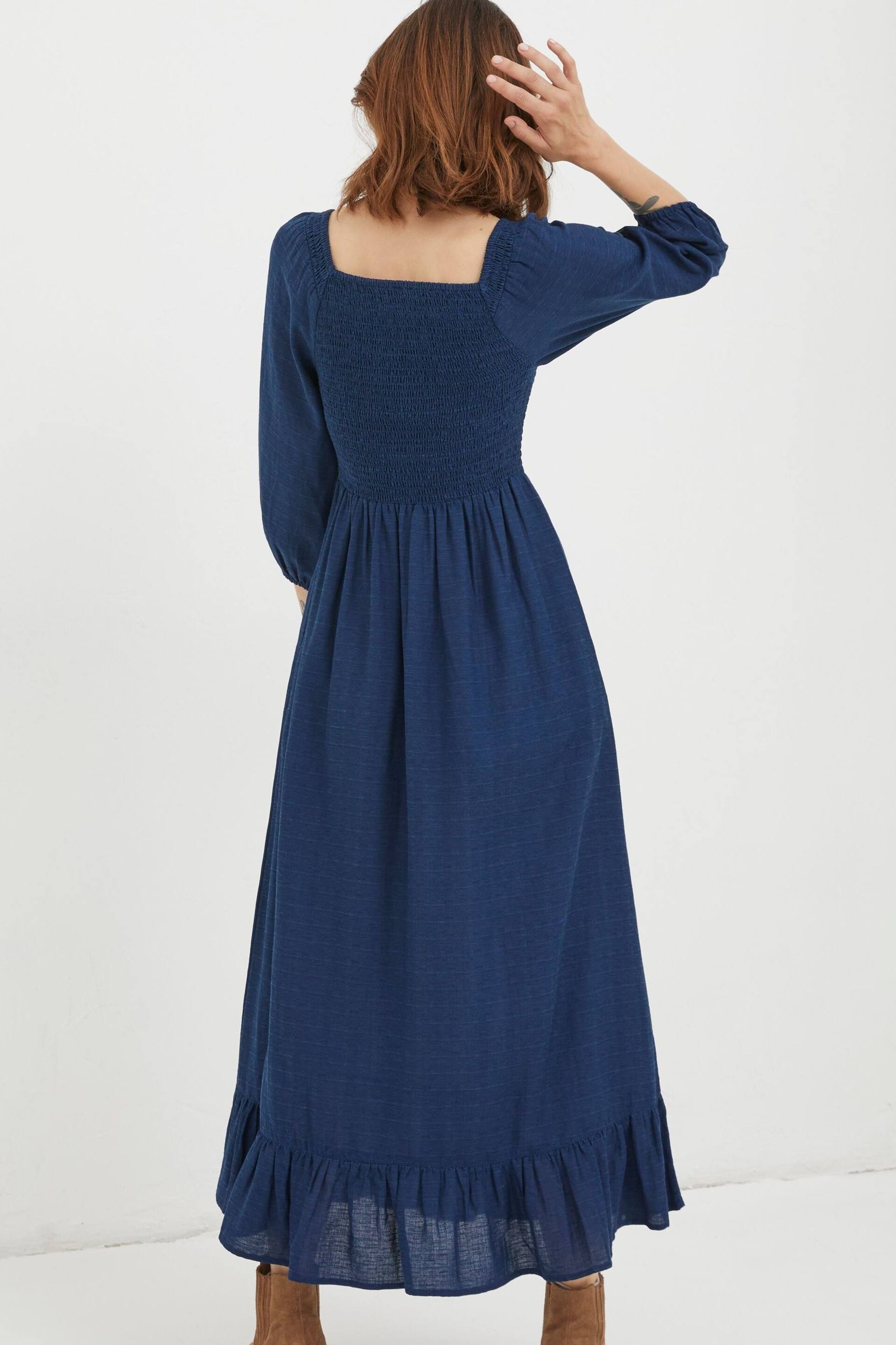 FatFace Blue Adele Midi Dress - Image 2 of 5