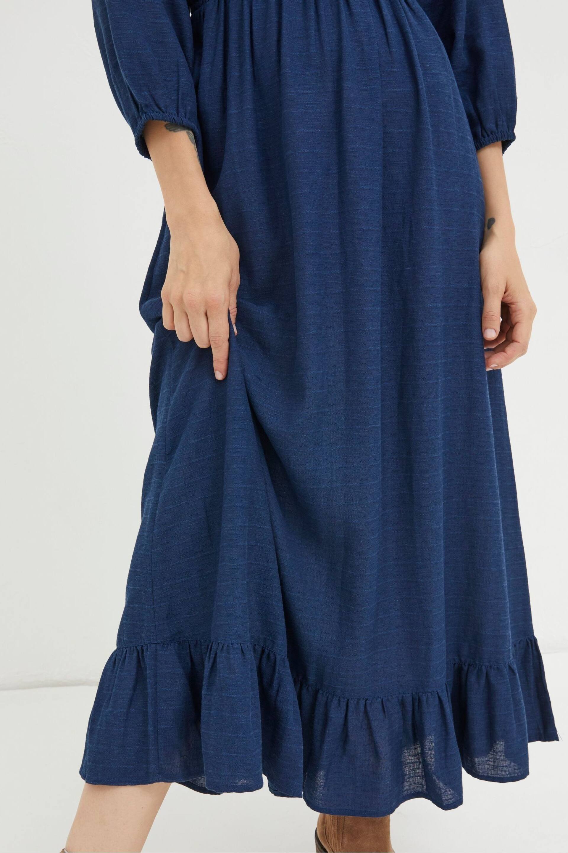FatFace Blue Adele Midi Dress - Image 4 of 5