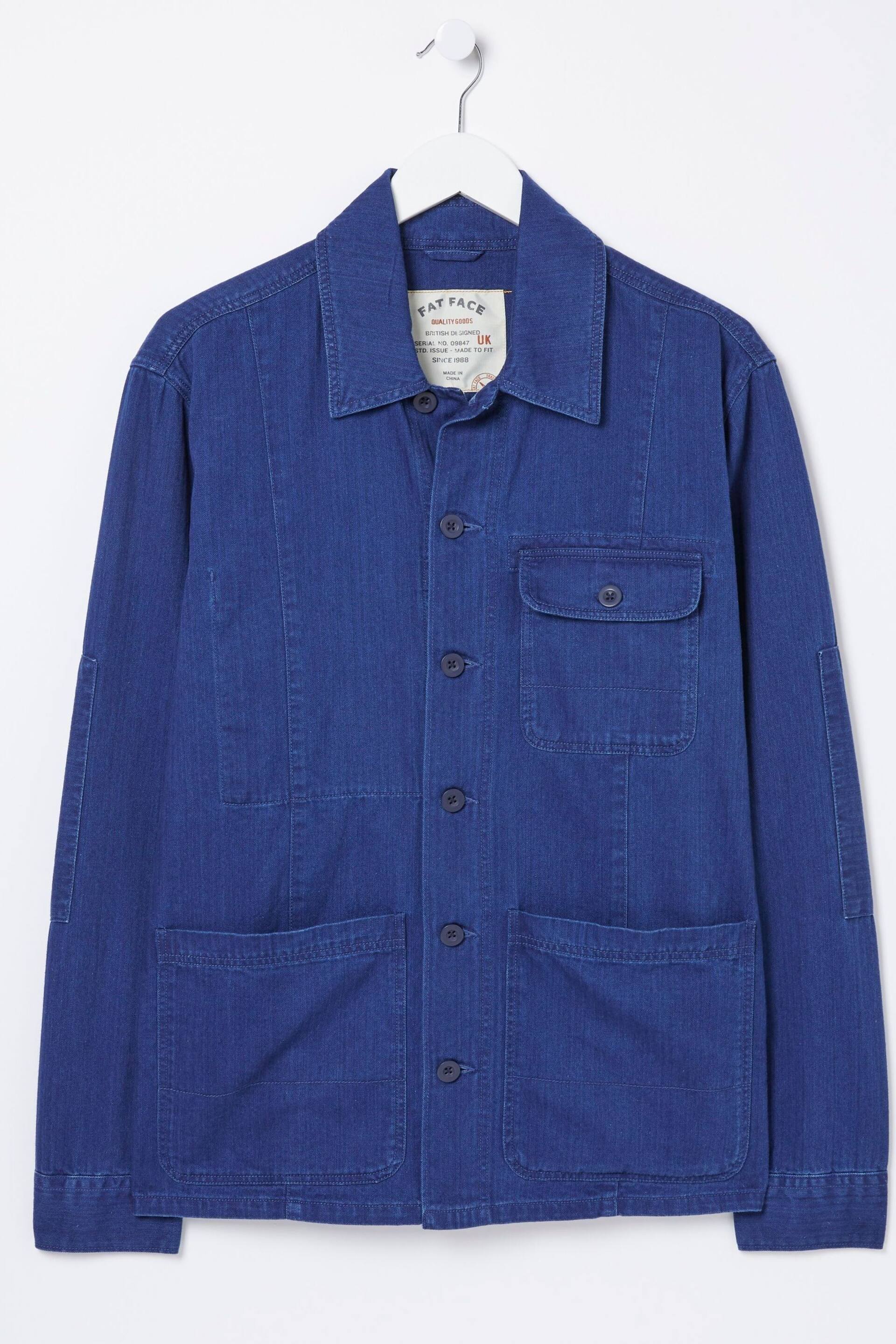 FatFace Blue Worker Jacket - Image 6 of 6