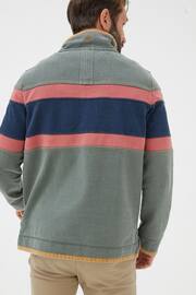 FatFace Green Airlie Chest Stripe Sweatshirt - Image 2 of 6