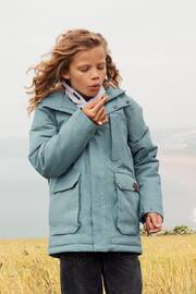 Animal Kids Blue Whitsand Sherpa Coat - Image 1 of 1