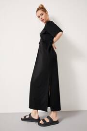 Hush Black Steph Midi T-shirt Dress - Image 3 of 5