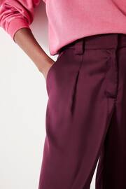 Hush Purple Melanie Satin Trousers - Image 3 of 4