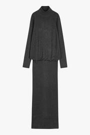 Hush Grey Harper Roll Neck Midi Dress - Image 5 of 5