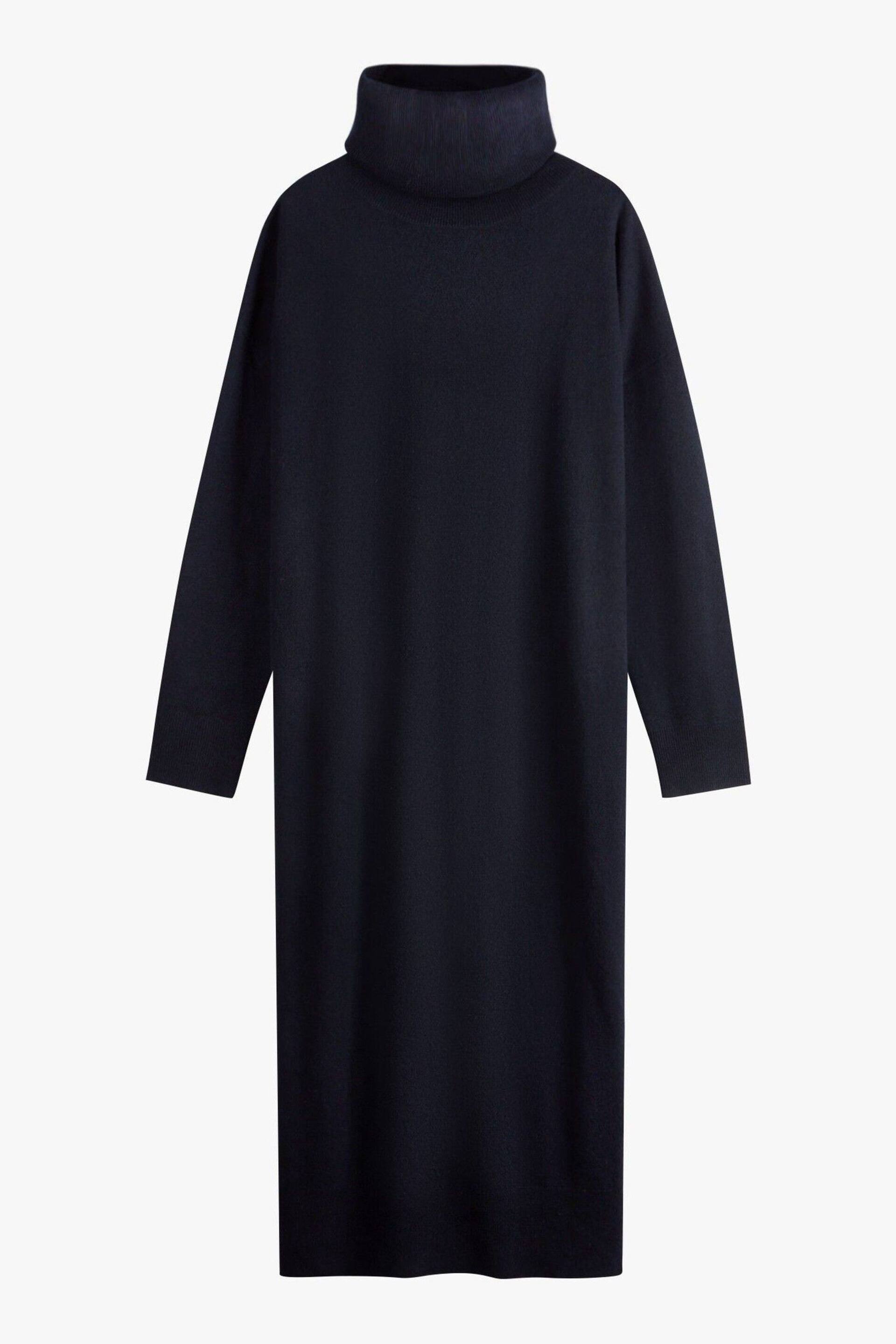 Hush Blue Roll Neck Knitted Dress - Image 5 of 5