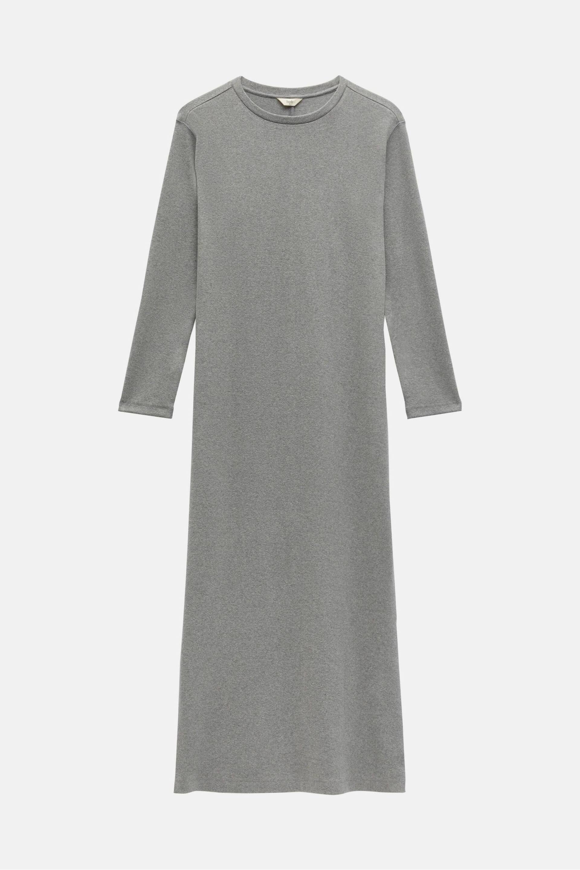 Hush Grey Mel Ribbed Maxi Jersey Dress - Image 5 of 5