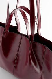 Burgundy Red Shopper Bag - Image 7 of 9