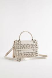 White Gem Top Handle Bag - Image 1 of 6