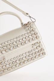 White Gem Top Handle Bag - Image 3 of 6