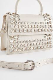 White Gem Top Handle Bag - Image 6 of 6