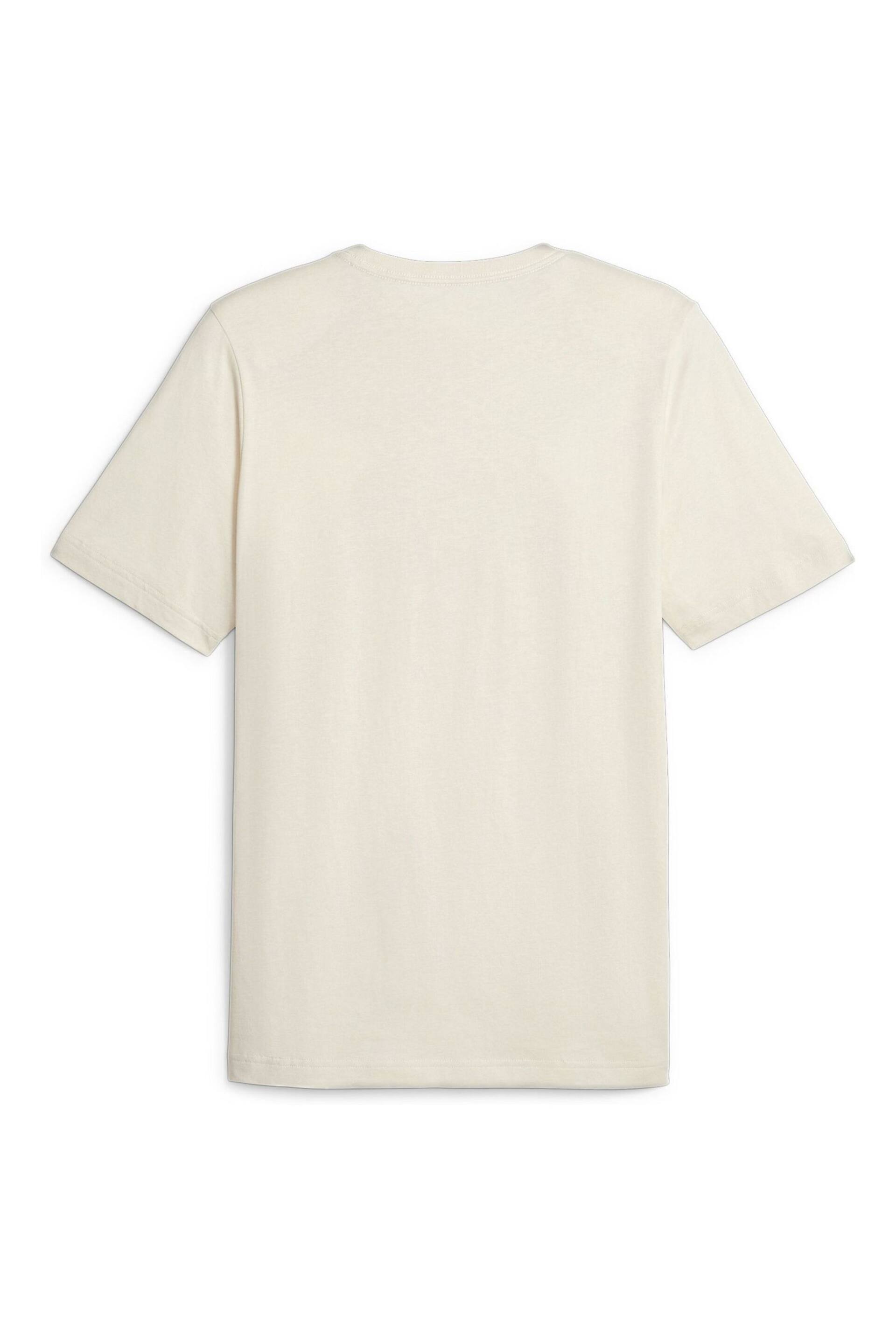 Puma White Essentials Logo Men's T-Shirt - Image 5 of 5