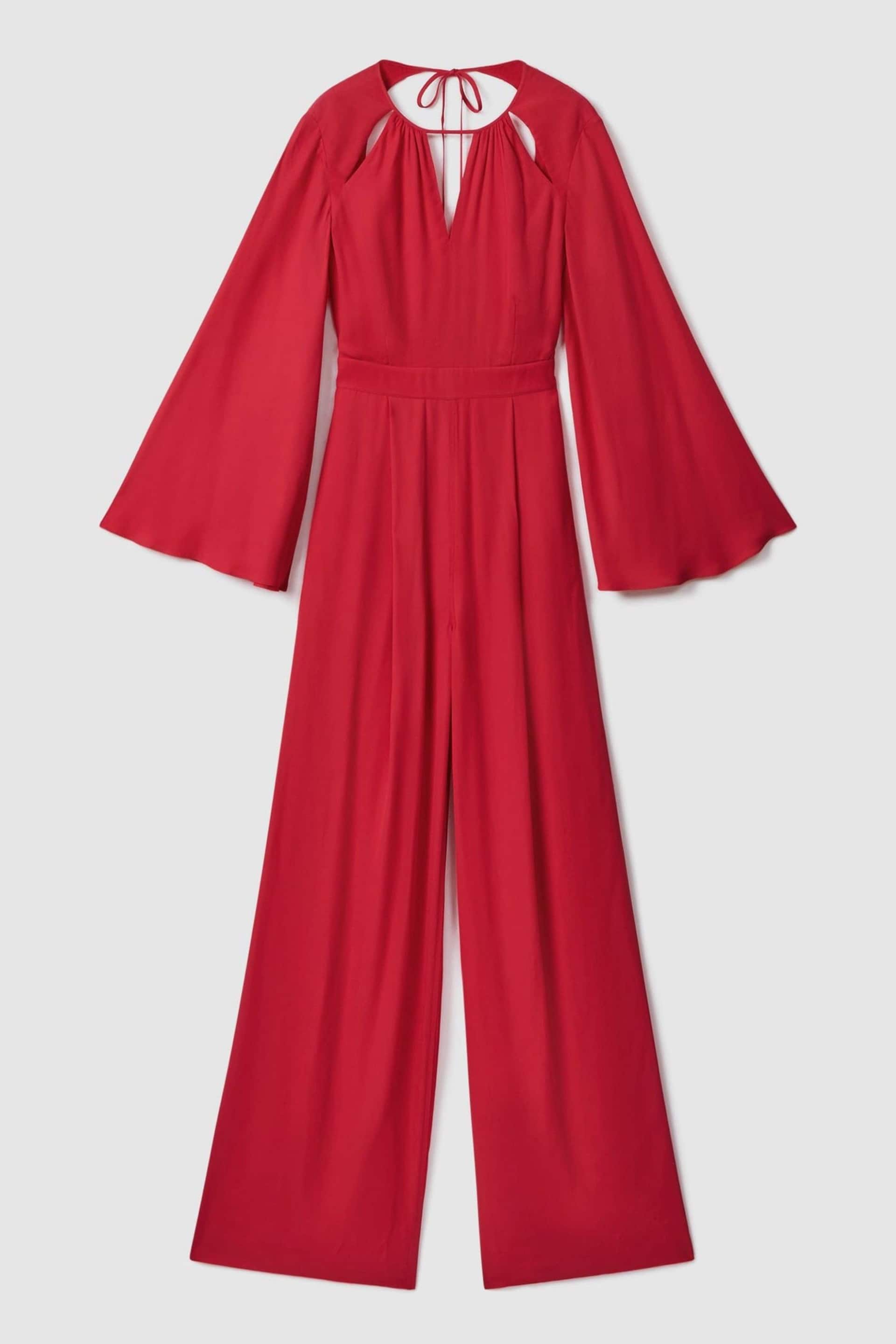 Reiss Coral Tania Cut-Out Flared Sleeve Jumpsuit - Image 2 of 5