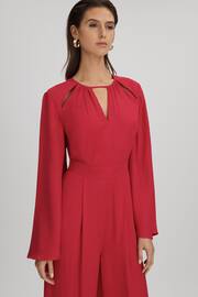 Reiss Coral Tania Cut-Out Flared Sleeve Jumpsuit - Image 3 of 5