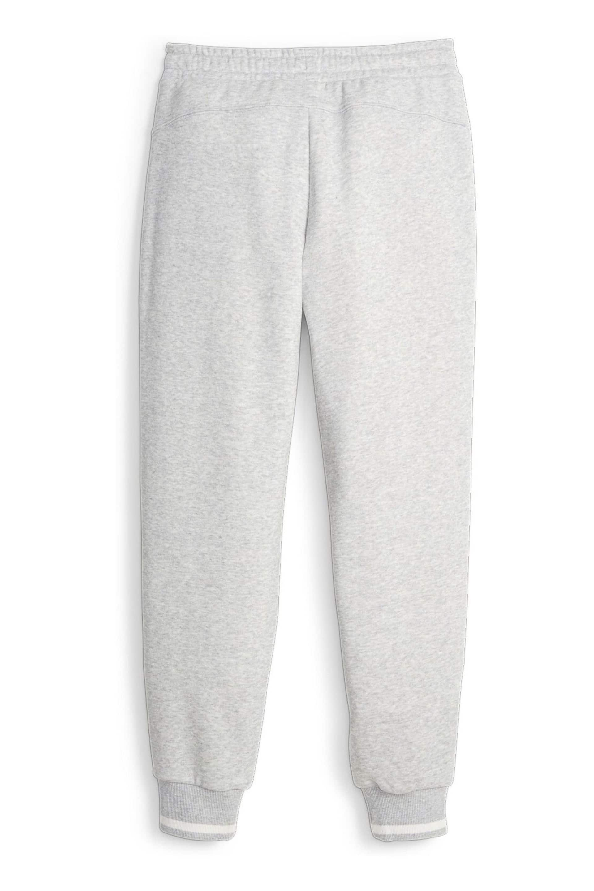 Puma Grey SQUAD Youth Fleece Sweat Joggers - Image 5 of 5