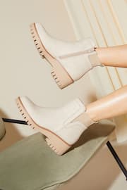 Friends Like These Cream Low Wedge Chelsea Ankle Boot - Image 1 of 4