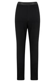 Pour Moi Black Amy Faux Leather Waistband Slim Ponte Trouser - Image 5 of 5