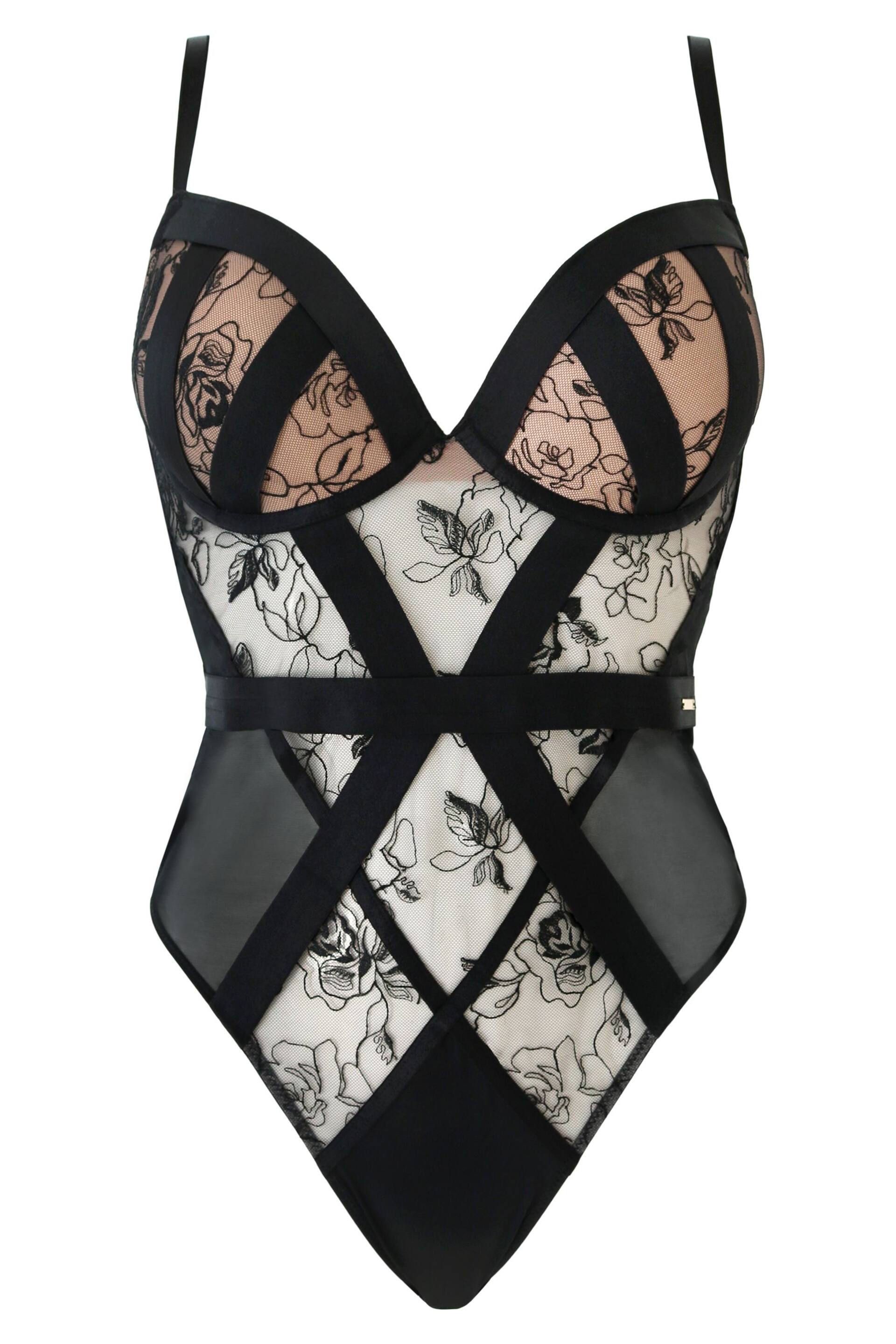 Pour Moi Black India Embroidery Body - Image 4 of 5