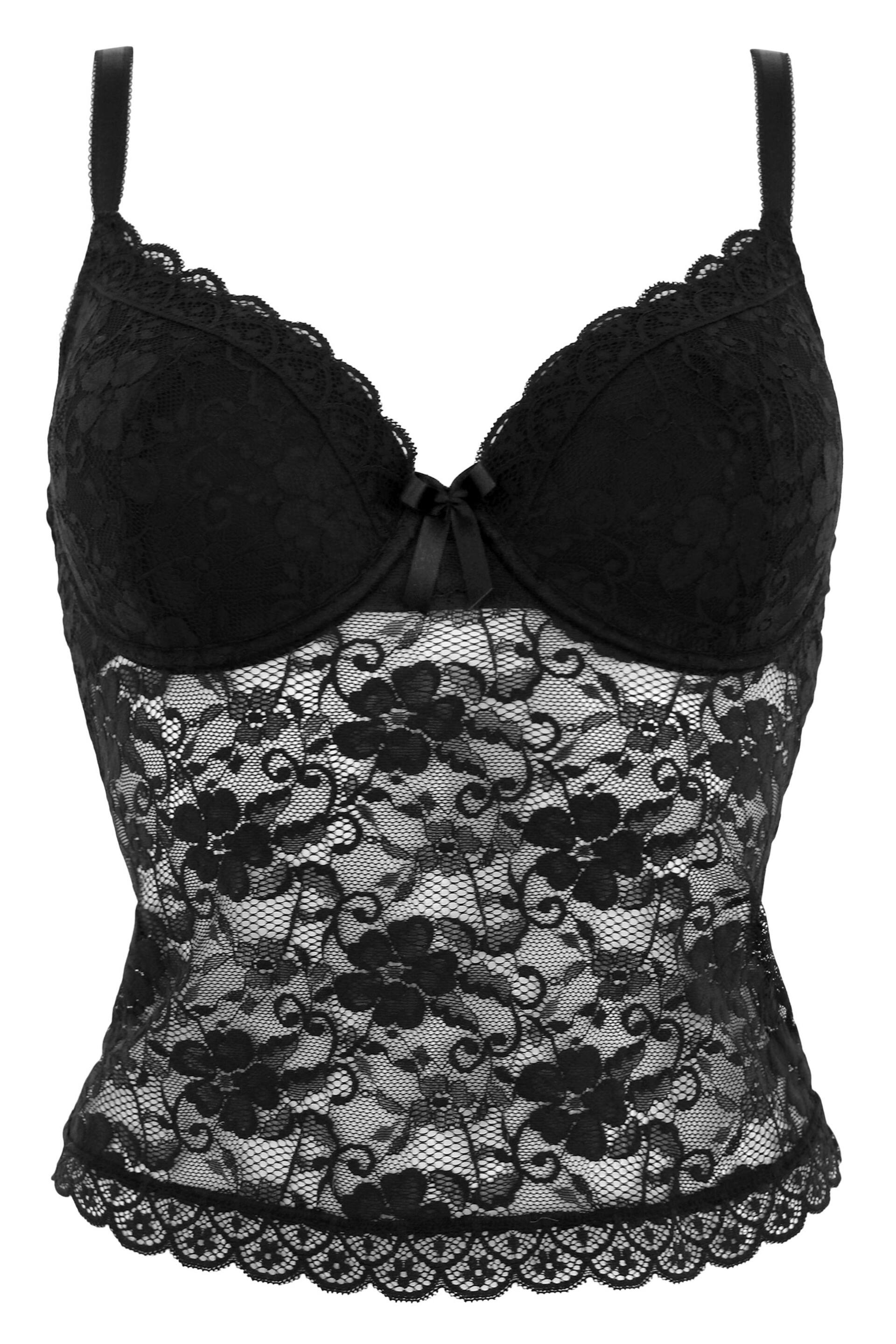 Pour Moi Black Rebel Camisole Top - Image 4 of 5