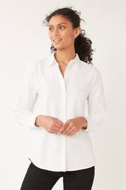 Pieces White Classic Oxford Workwear Shirt - Image 1 of 5