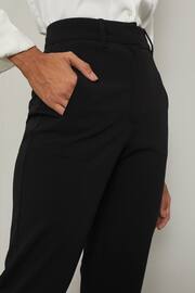 Lipsy Black Tailored Tapered Smart Trousers - Image 4 of 4