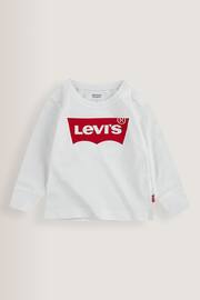 Levi's® White Baby Long Sleeved Batwing T-Shirt - Image 1 of 4