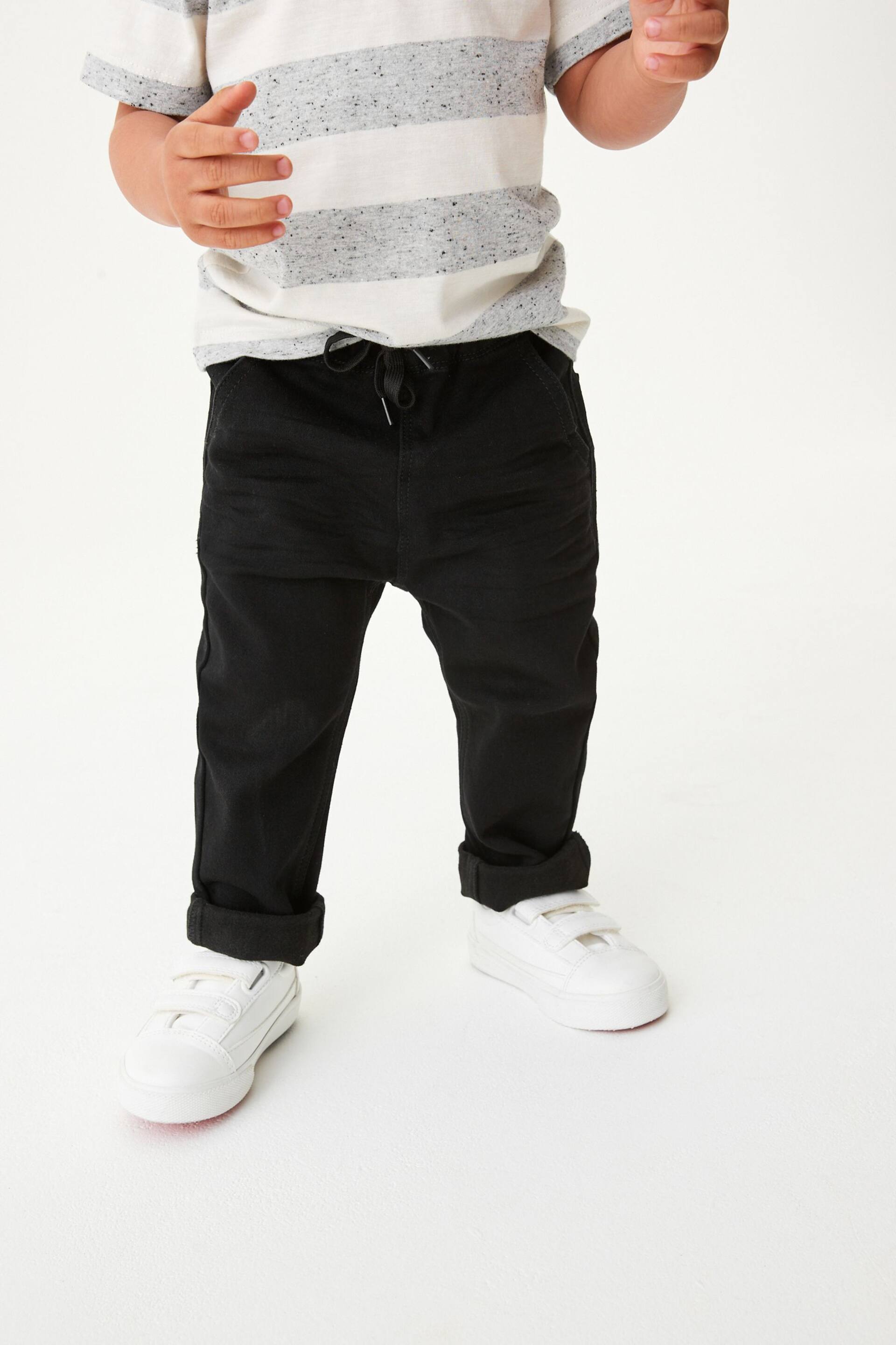 Black Super Soft Pull On Jeans With Stretch (3mths-7yrs) - Image 2 of 8
