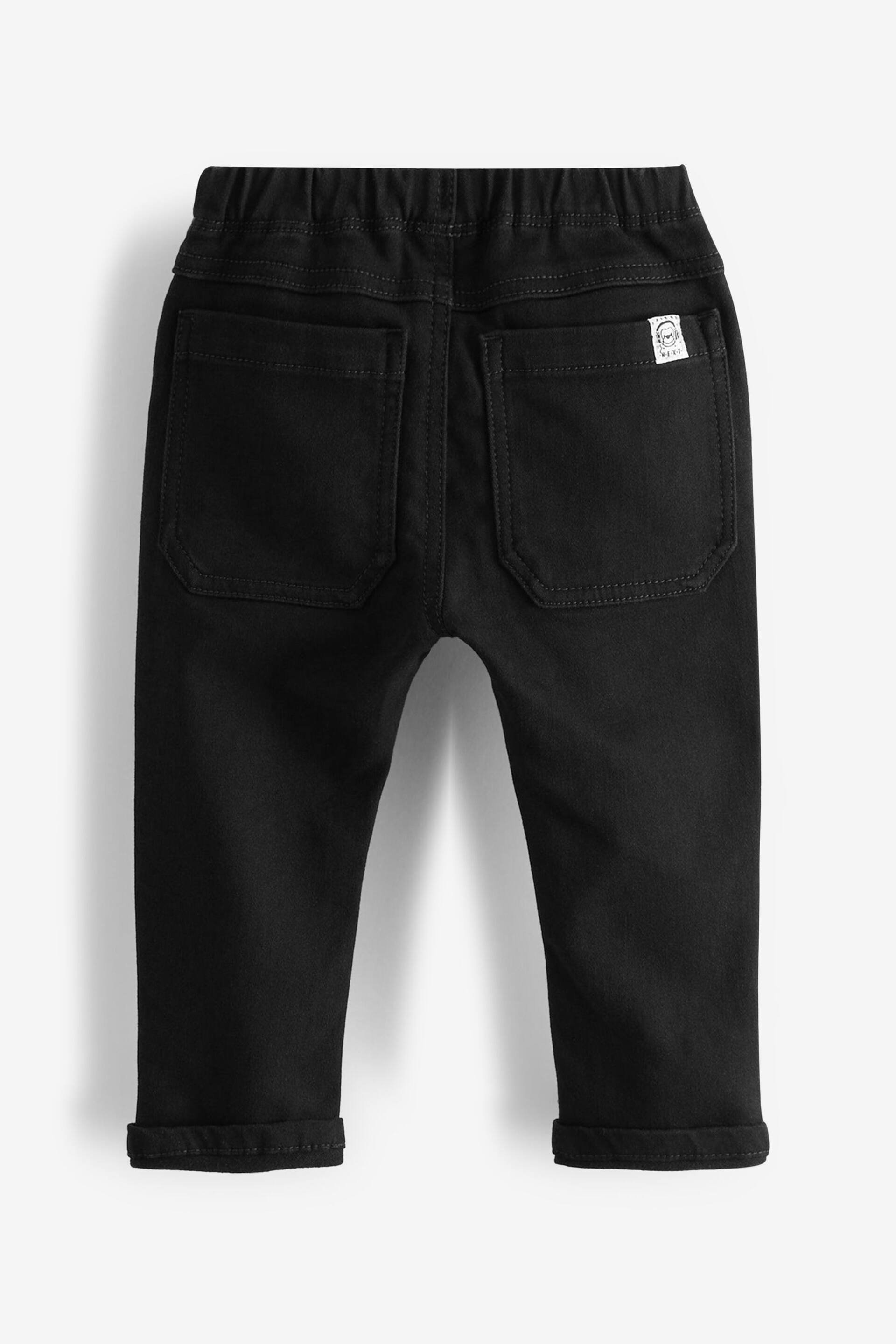 Black Super Soft Pull On Jeans With Stretch (3mths-7yrs) - Image 7 of 8