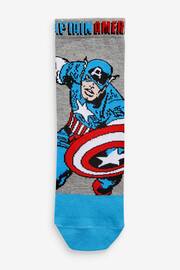 Multi Avengers 5 Pack Cotton Rich Socks - Image 3 of 7