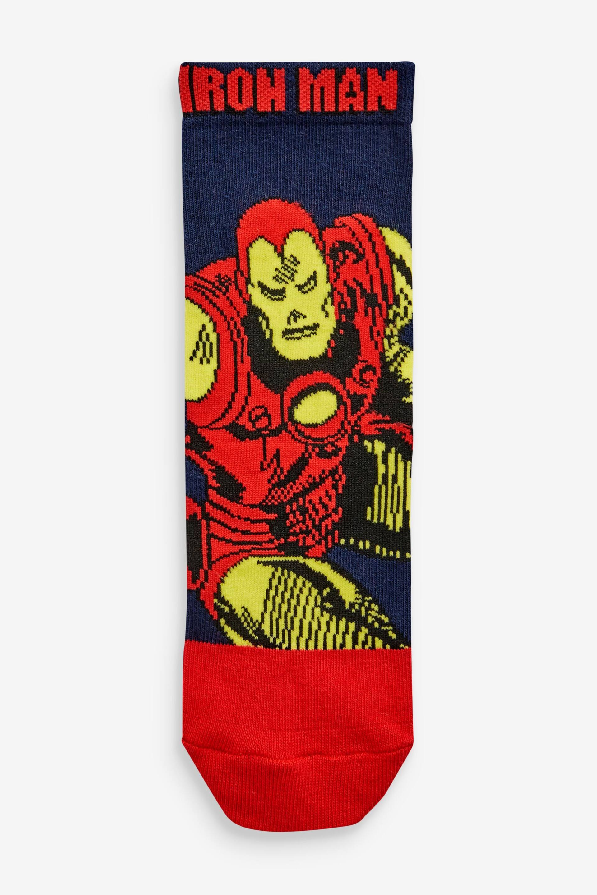 Multi Avengers 5 Pack Cotton Rich Socks - Image 4 of 7