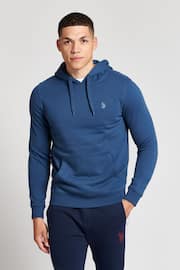 U.S. Polo Assn. Mens BlueSolid DHM Overhead Hoodie - Image 1 of 3
