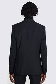 MOSS Black Tailored Fit Performance Peak Tuxedo Suit Jacket - Image 2 of 5